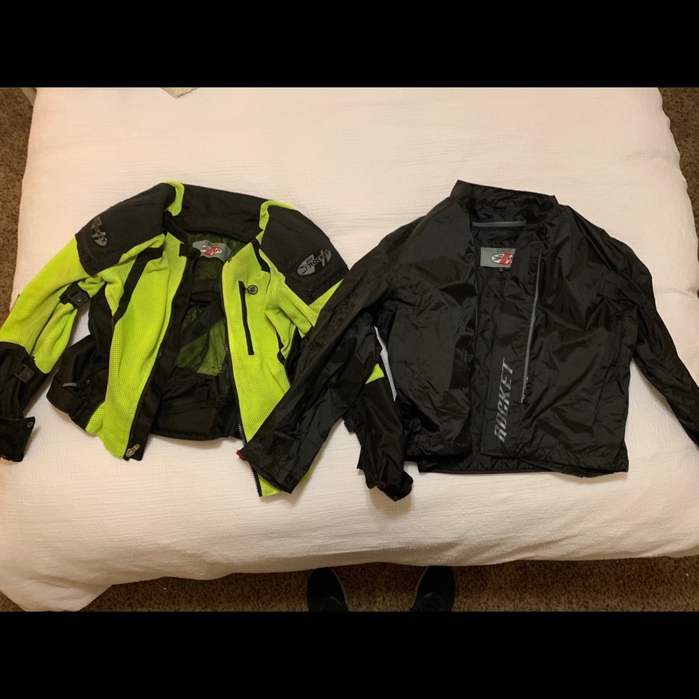 Joe Rocket Hi-Vis motorcycle jacket (with liner)